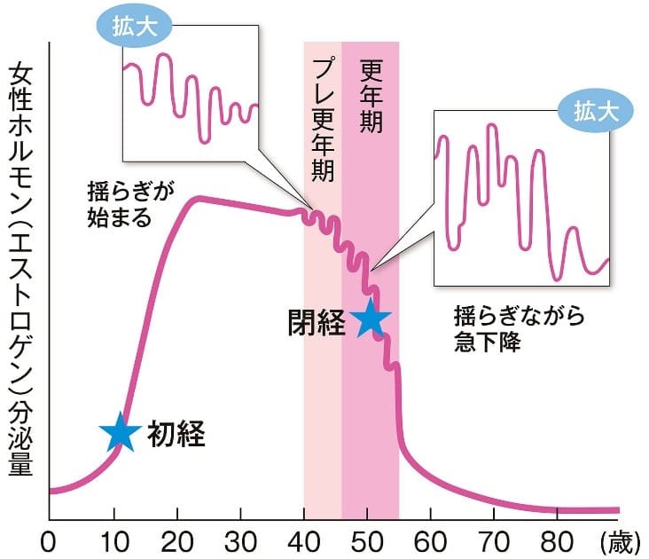 女性ホルモン分泌量